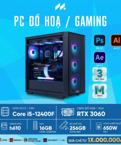 PC- H610, i5 12400F, RAM 16G, 256GB, GTX 3060 12G