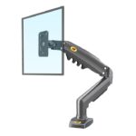 Arm màn hình máy tính gắn bàn NB F80 17-30 inch, giá treo màn hình lcd cột đứng nâng hạ dễ dàng