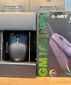 Chuột gaming Gnet GM103 | Có dây, 7200 DPI, 141g, RGB, Đen