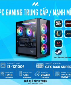 Bộ PC Gaming (Core i3 12100F/ H610M/ 16GB RAM/ 256GB SSD/1660 Super)