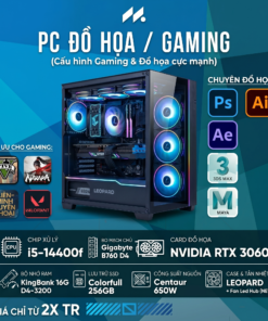Intel Core i5 14400F, B760, DDR4 16GB , 256Gb